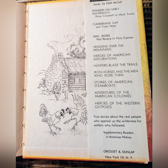 1961 Cumberland Gap And Trails West By Edith McCall HardCover. Children's Press - Picture 3 of 8